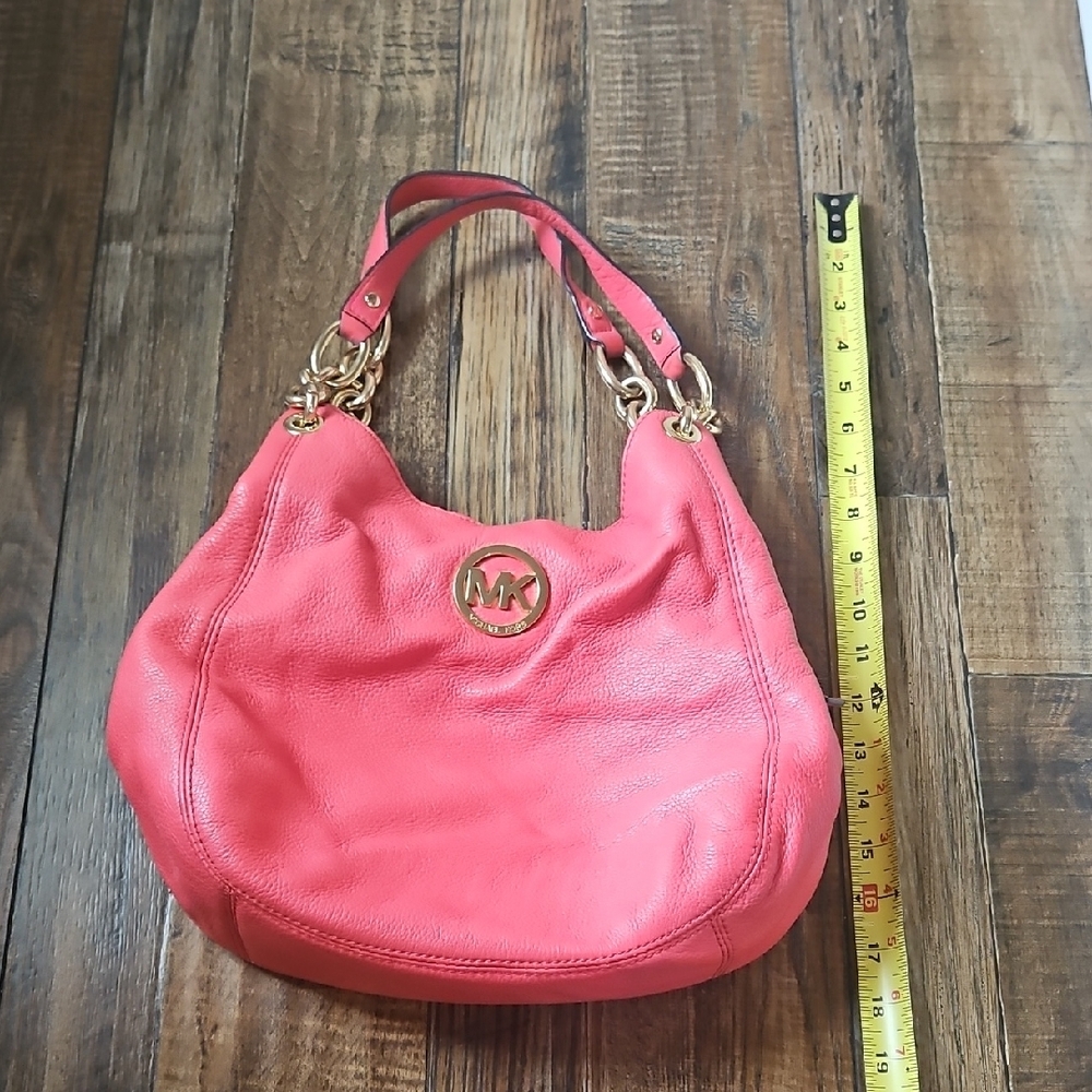 Michael Kors‎ Coral Leather Hobo Bag - Picture 13 of 13